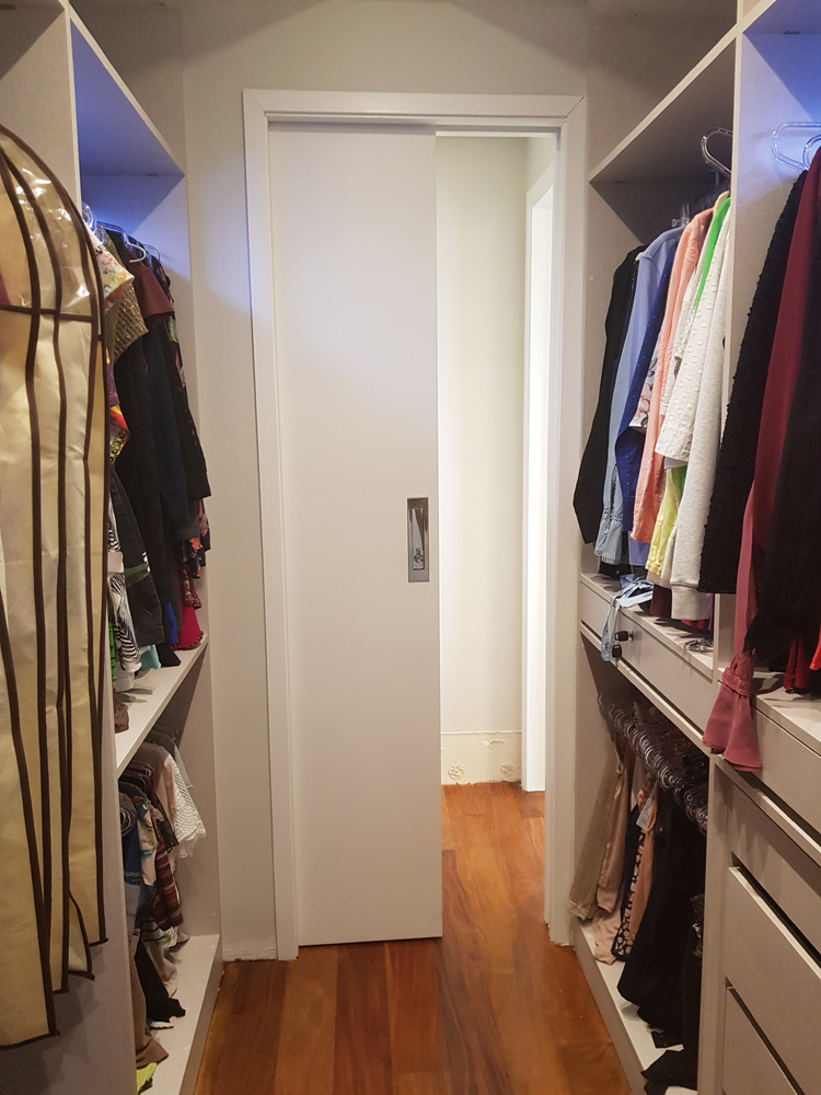 porta de correr embutida